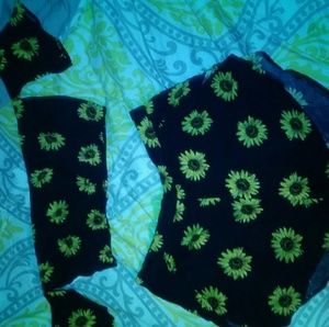 Sunflower off the shoulder crop top and shorts set